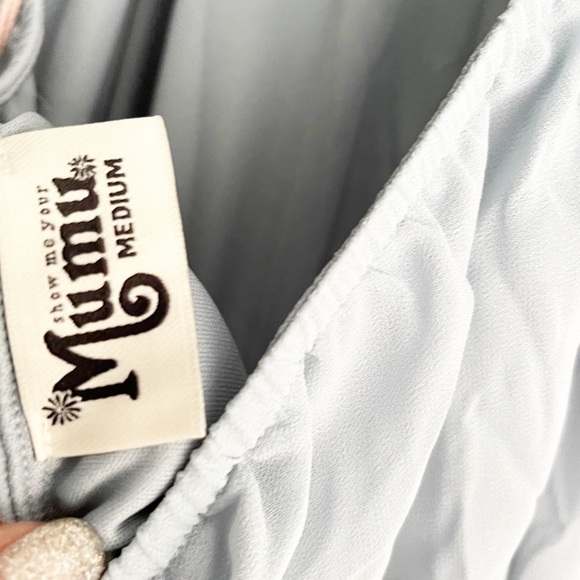 Show Me Your MuMu Steel Blue Heather Halter Dress - Picture 8 of 8